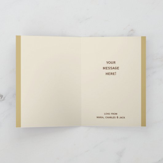 FOTO WENSKAART :: seizoen gestreept AP4 Feestdagen Kaart (Binnen)