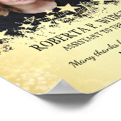 Foto werknemer van de maand ROCK STAR GOLD Poster (Hoek)