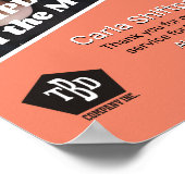 Foto werknemer van de maandelijkse erkenningsuitre poster (Hoek)