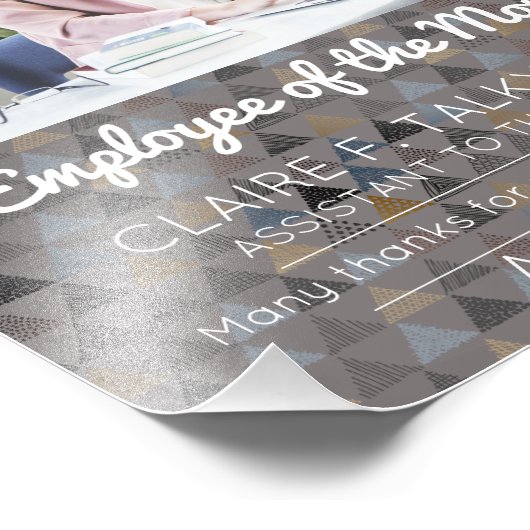 Foto werknemer van het certificaat voor maandelijk foto afdruk (Hoek)