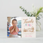 Foto Western Bedankt Card (Staand voorkant)