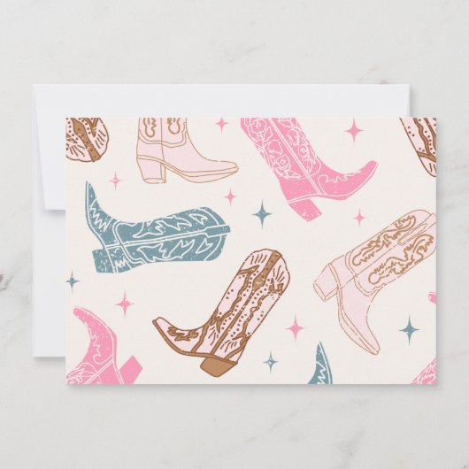 Foto Western Bedankt Card (Achterkant)