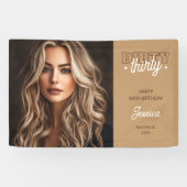 Foto Western Country Dirty 30th Birthday Spandoek (Horizontaal)