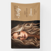 Foto Western Country Dirty 30th Birthday Spandoek (Verticaal)