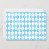 Foto Whimsical Alice in Wonderland Baby shower Kaart (Achterkant)