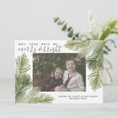 Foto Whimsical Branches: Kerstmis Feestdagenkaart (Staand voorkant)