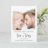 Foto Whimsical MR & MRS Kerst Huwelijk (Staand voorkant)