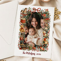 Foto Whimsical Vintage Verhalenboek Kerst Speelgoe