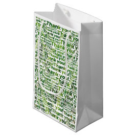 Foto White Green Lawn Care Service Bedankt! Tas Klein Cadeauzakje