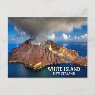Foto White Island vulkaan Nieuw-Zeeland Briefkaart