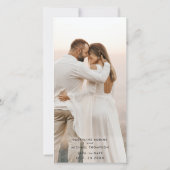 Foto White Mustard Wedding Save the Date Bladwijze (Achterkant)