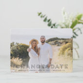 Foto wijzig de datum kaart (Staand voorkant)