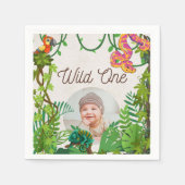 Foto Wild One Birthday Napkin Servet (Voorkant)