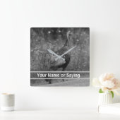 Foto Wild Turkey B&W Vierkante Klok (Huis)