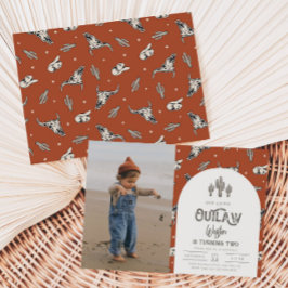 Foto Wild West Birthday Invitation | Cowboy Kaart