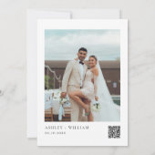 Foto Wilde Bloem Bruiloft Save the Date Kaart (Achterkant)