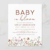 Foto Wildflower Baby in Bloom Baby shower (Voorkant)