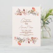 Foto Wildflower Botanisch Afstuderen Kaart (Staand voorkant)