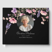 Foto, Wildflower "In Loving Memory" begrafenis Gastenboek (Voorkant)