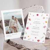 Foto Wildflower Wedding Save the Date Kaart