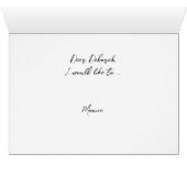Foto Will you be my Bridesmaid Folded Kaart (Binenzijde Horizontaal (Onderkant))
