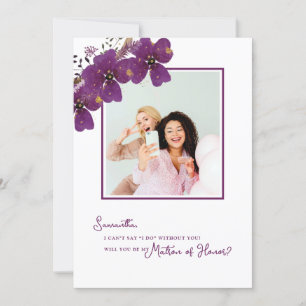 Foto: Will You Be My Matron of Honor-voorstel Kaart