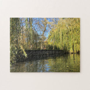 Foto Willow Trees River Reflections Legpuzzel