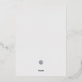 foto winter bruiloft save the date folie uitnodiging (Achterkant)