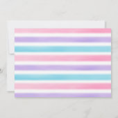 Foto Winter Eenhoorn Verjaardag Dank u kaart (Achterkant)