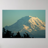 Foto: Winter Mt. Rainier Poster (Voorkant)