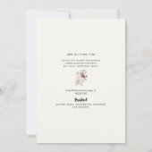 Foto Winter Pine Cone Rustic Vrijgezellenfeest Kaart (Achterkant)