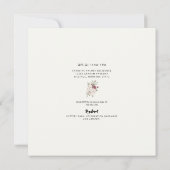 Foto Winter Pine Rustic Vrijgezellenfeest Square Kaart (Achterkant)