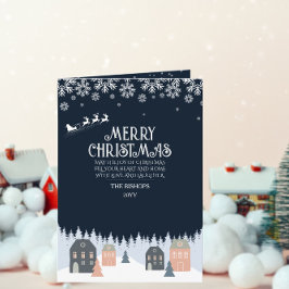 Foto Winter Rustic Kerstmis Feestdagen Kaart