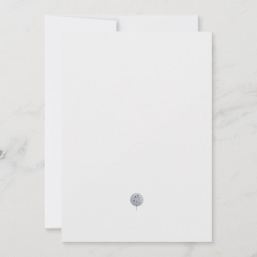 Foto winterse bruiloft Bewaar de datum Kaart (Achterkant)