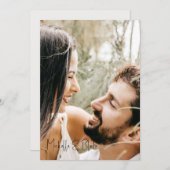 Foto Wispy Boho Floral Wedding Save the Date (Voorkant / Achterkant)