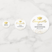 Foto Wit Goud 2025 Afstuderen partij Confetti (Achterkanten)