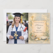 Foto witte jas apotheek afstuderen aankondiging (Voorkant)