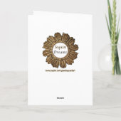 foto witte puppy hond Happy Mothers Day Kaart (Achterkant)