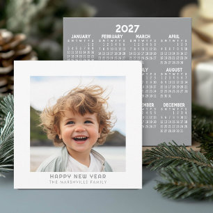 Foto witte rand HNY en 2027 Agenda Feestdagenkaart
