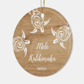 FOTO Witte schildpadden | Mele Kalikimaka Keramisch Ornament (Links)