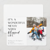 Foto Wonderbaarlijk Gezegend Leven Feestdagenkaart (Voorkant / Achterkant)