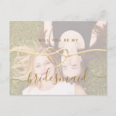 Foto wordt u mijn bruidsmeisje voorstel Kaart (Voorkant)