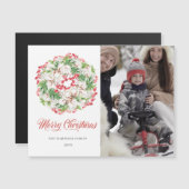 FOTO Wreate Kerstfeestdag Magnetic Card (Voorkant / Achterkant)