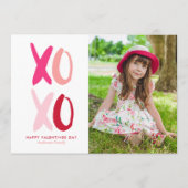 Foto "XOXO"-Valentijnsdag Feestdagenkaart (Voorkant)