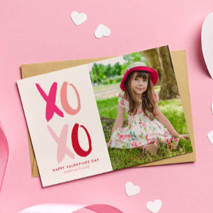 Foto "XOXO"-Valentijnsdag Feestdagenkaart
