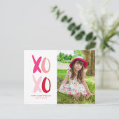 Foto "XOXO"-Valentijnsdag Feestdagenkaart (Staand voorkant)