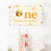 Foto Yellow Daisy Verjaardagsfeest Spandoek (Insitu)