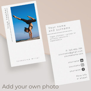 Foto Yoga docentenmeditatie modern Visitekaartje