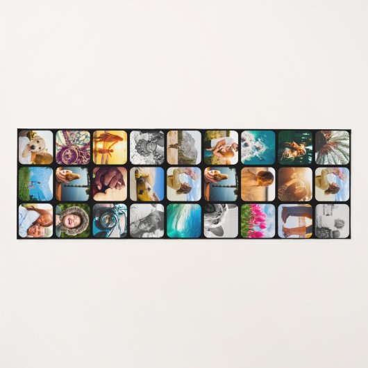 Foto Yoga Mat Rond Sjabloon (Voorkant (horizontaal))