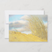 *~* Foto Zachte Dune Beach Grass - Huwelijk RSVP Kaartje (Achterkant)